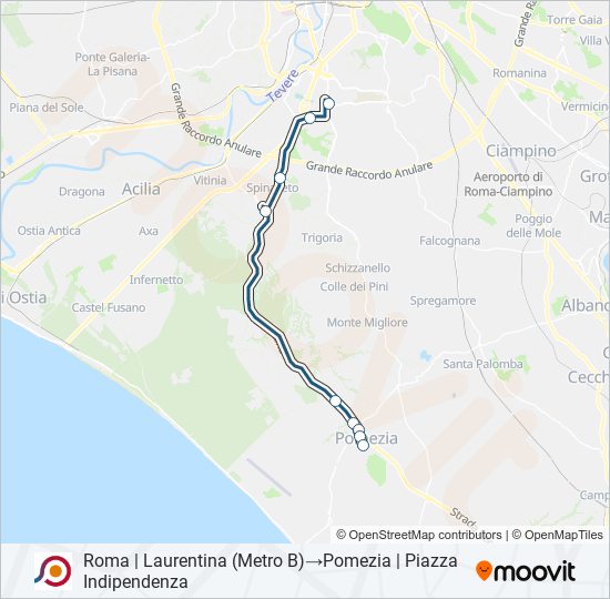 COTRAL bus Line Map