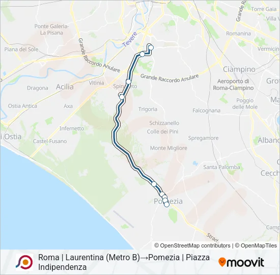 COTRAL Bus Line Map