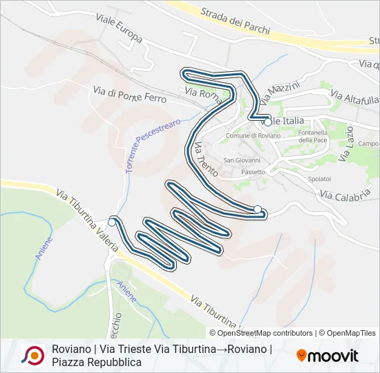 COTRAL Bus Line Map