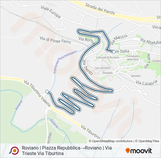 COTRAL Bus Line Map