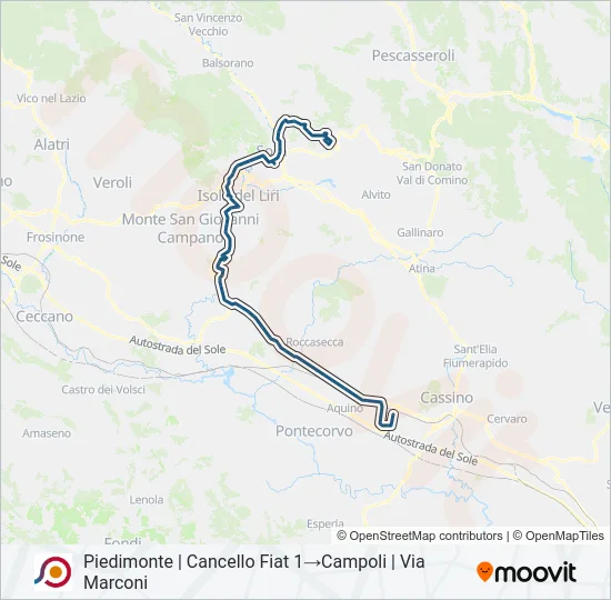COTRAL Bus Line Map