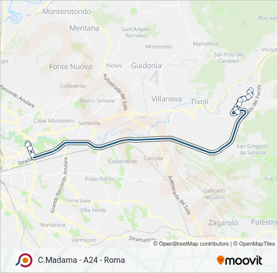COTRAL Bus Line Map