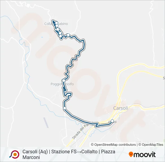 COTRAL Bus Line Map