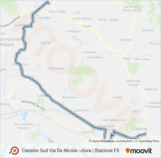 COTRAL Bus Line Map