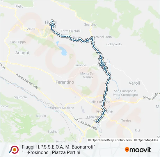 COTRAL Bus Line Map