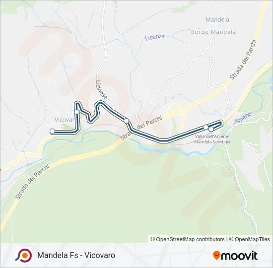 COTRAL Bus Line Map