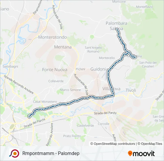 COTRAL Bus Line Map