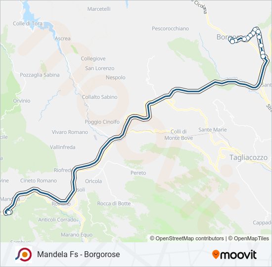 COTRAL bus Line Map