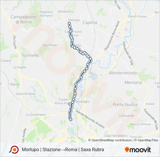 COTRAL Bus Line Map