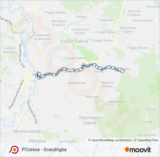 COTRAL Bus Line Map