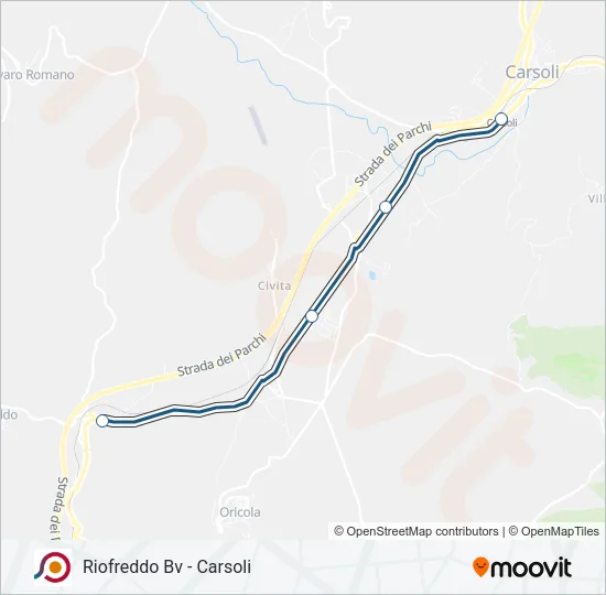 COTRAL Bus Line Map