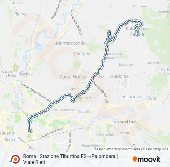 COTRAL Bus Line Map