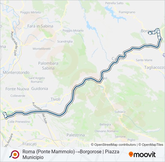 COTRAL bus Line Map