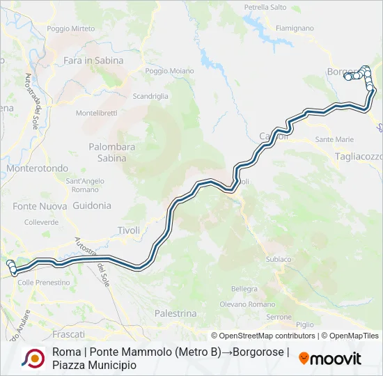 COTRAL Bus Line Map