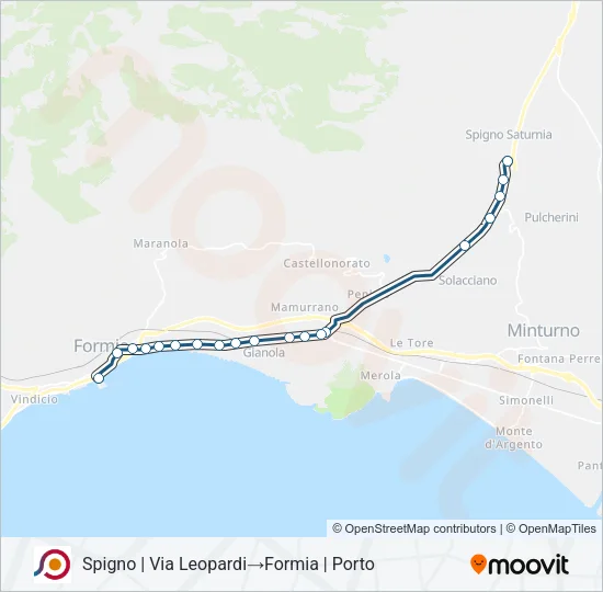 COTRAL Bus Line Map