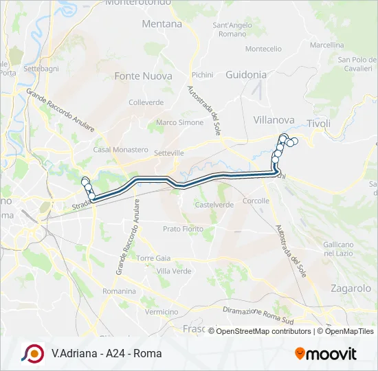 COTRAL Bus Line Map