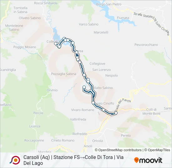 COTRAL Bus Line Map