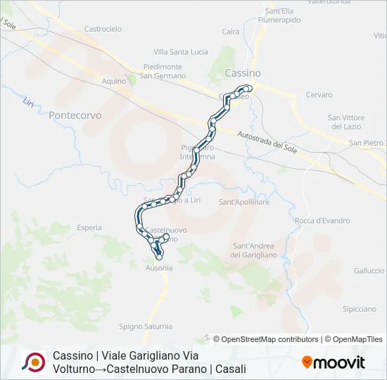 COTRAL Bus Line Map