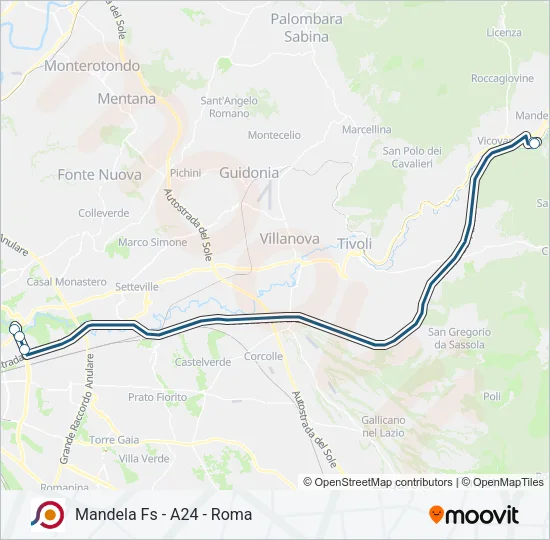COTRAL Bus Line Map