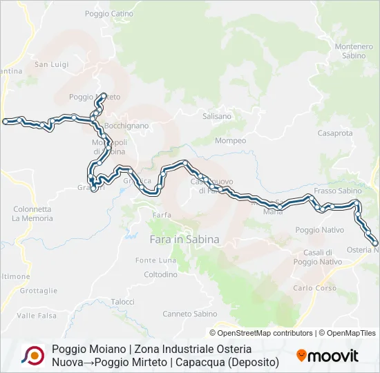 COTRAL Bus Line Map