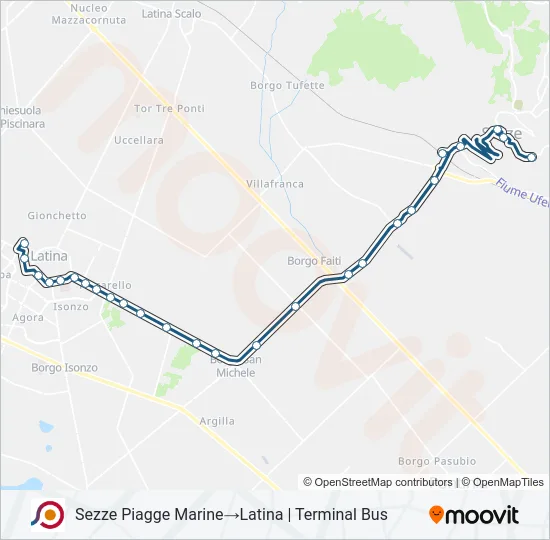 COTRAL Bus Line Map