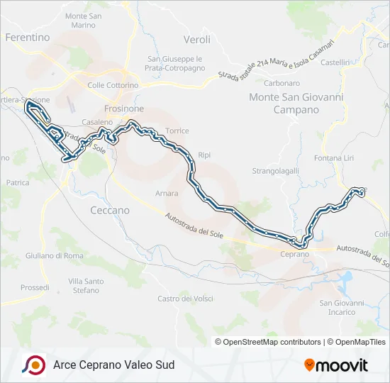 COTRAL Bus Line Map