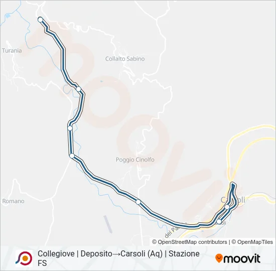 COTRAL Bus Line Map
