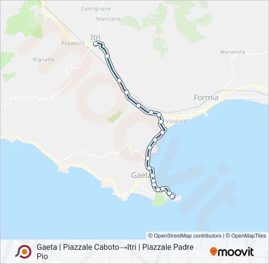 COTRAL Bus Line Map