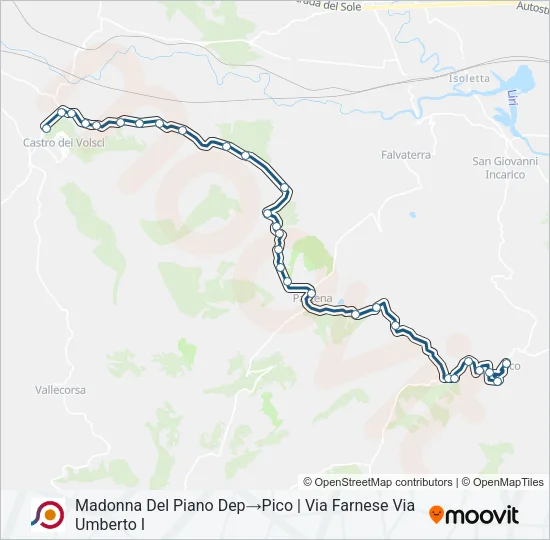 COTRAL Bus Line Map
