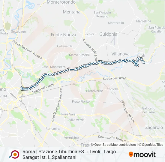 COTRAL Bus Line Map
