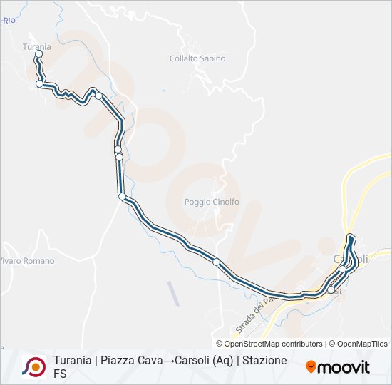 COTRAL bus Line Map