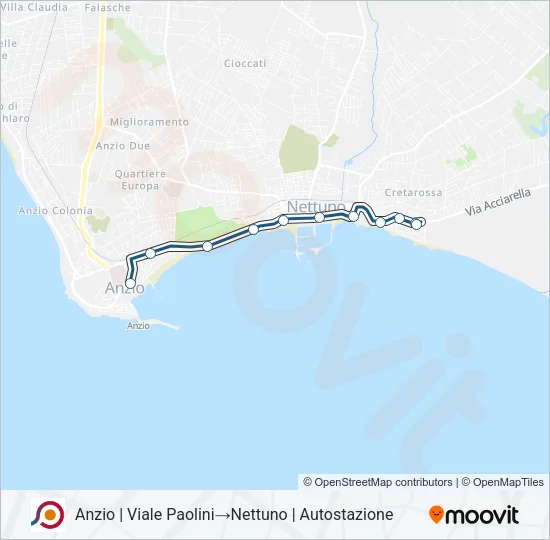 COTRAL Bus Line Map