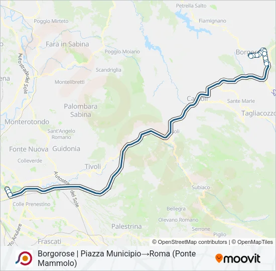 COTRAL Bus Line Map