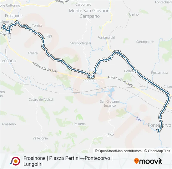 COTRAL Bus Line Map