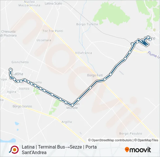 COTRAL Bus Line Map