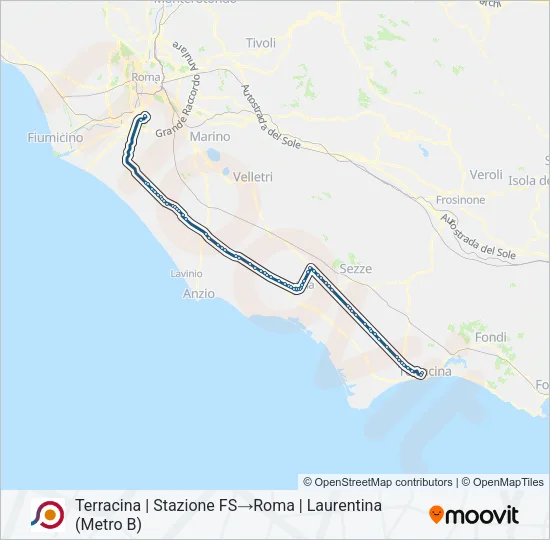 COTRAL Bus Line Map