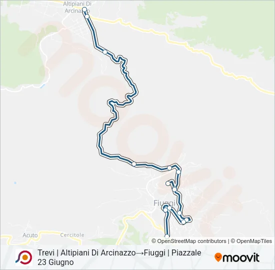 COTRAL Bus Line Map