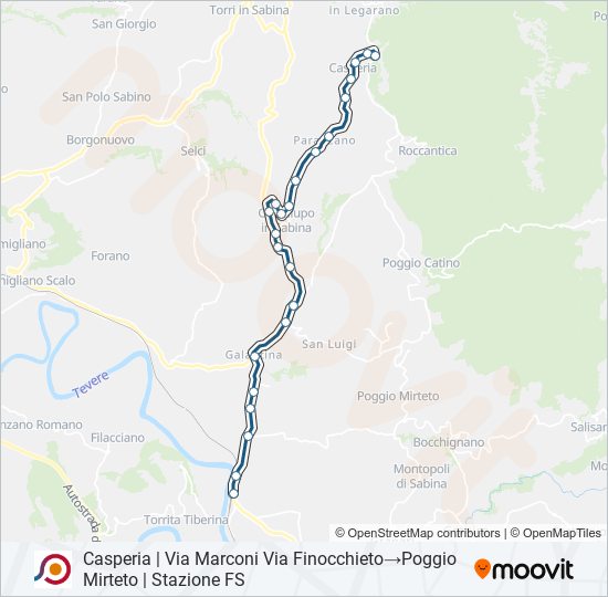 COTRAL bus Line Map