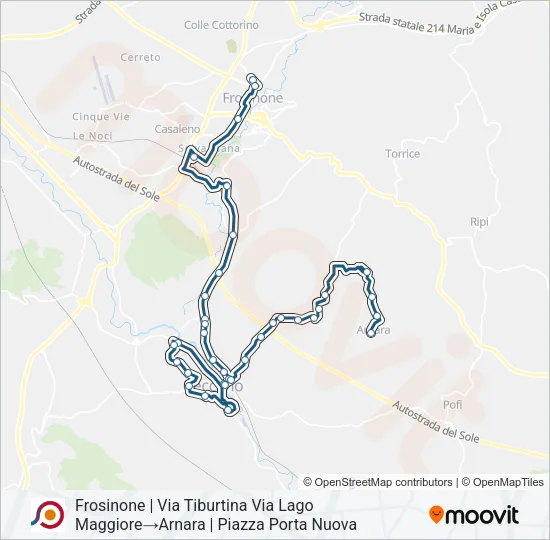 COTRAL Bus Line Map