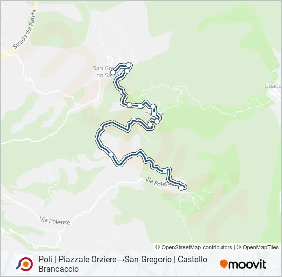 COTRAL Bus Line Map