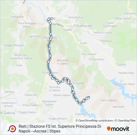 COTRAL Bus Line Map