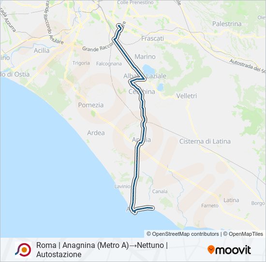 COTRAL bus Line Map