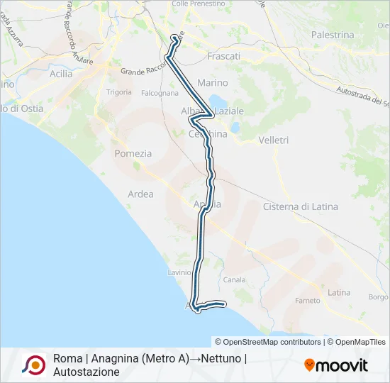 COTRAL Bus Line Map