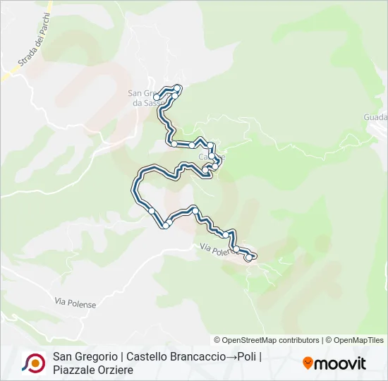 COTRAL Bus Line Map