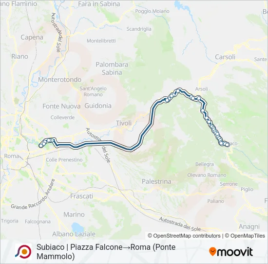 COTRAL Bus Line Map