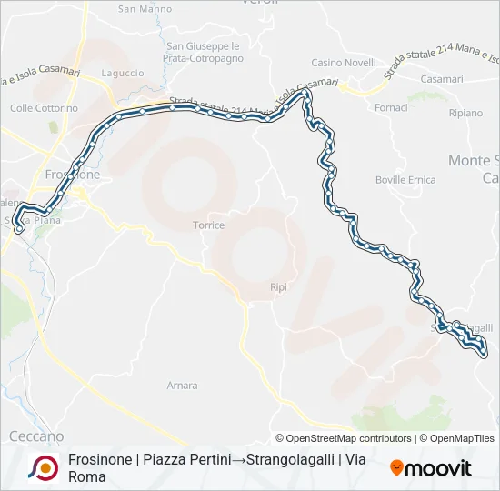 COTRAL Bus Line Map