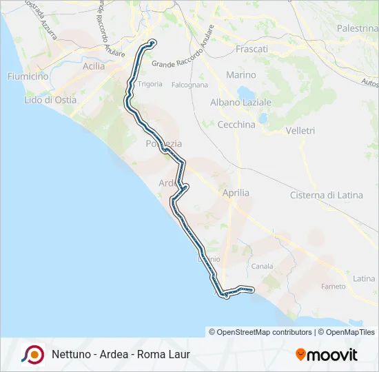 COTRAL Bus Line Map