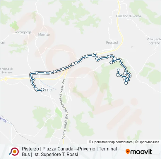 COTRAL Bus Line Map