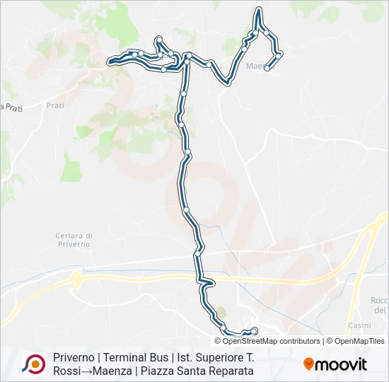 COTRAL Bus Line Map