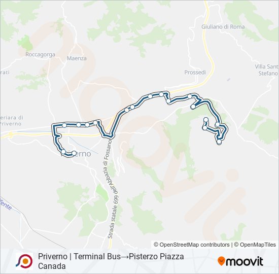 COTRAL bus Line Map